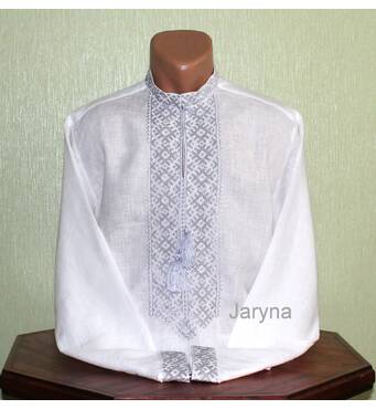 ekskluzywn białe koszule męski. haft wykonany ręcznіe