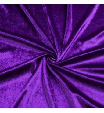 Jednokolorowa
dekoracyjna tkanina welurowa w kolorze fioletowym