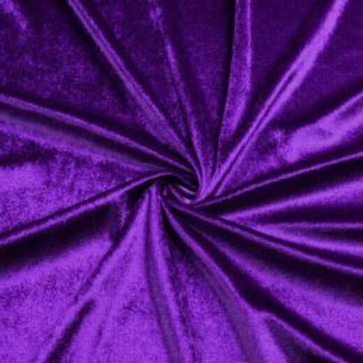 Jednokolorowa
dekoracyjna tkanina welurowa w kolorze fioletowym