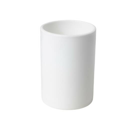 Белый керамический стакан