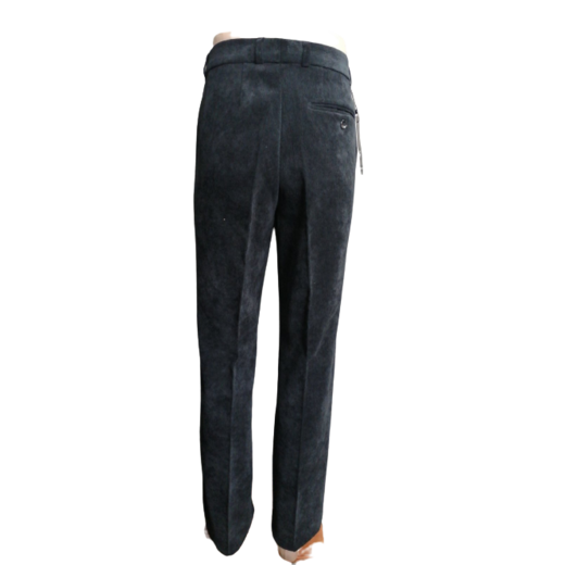 Spodnie męskie West - Fashion  112 czarne welwet-welur