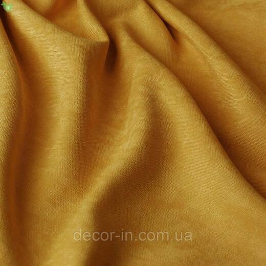 Jednotonowa dekoracyjna tkanka welur jest złoty 84353v7