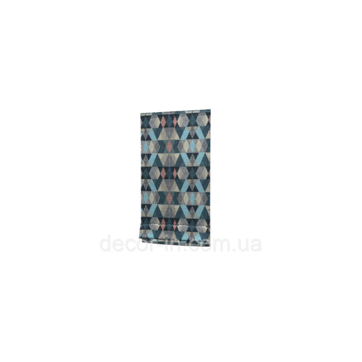 Dekoracyjna tkanka szare, błękitne i niebieskie romby Hiszpania 87890v3
