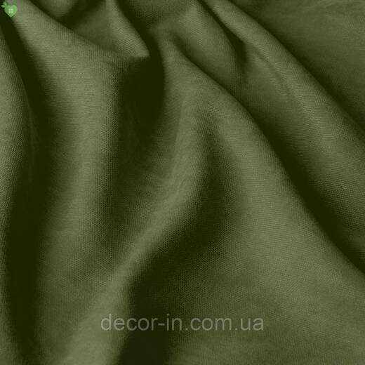 Jednotonowa dekoracyjna tkanka welur zielona Turcja 84370v24
