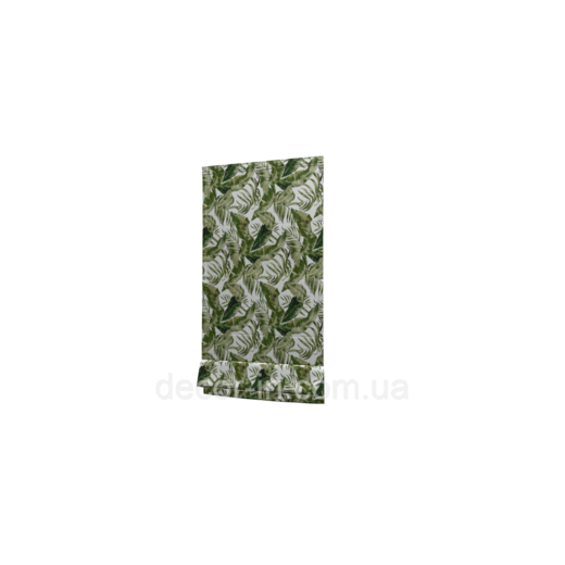 Dekoracyjna tkanka z teflonem impregnowaniem tropikalne liście zielonego koloru 180см Turcja 88312v3