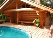 sauna z drewna